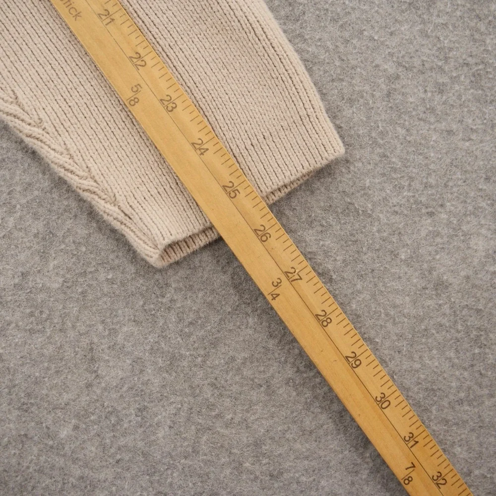 Banana Republic Sweater Mens Extra Large Beige Mock Neck Knit Pullover